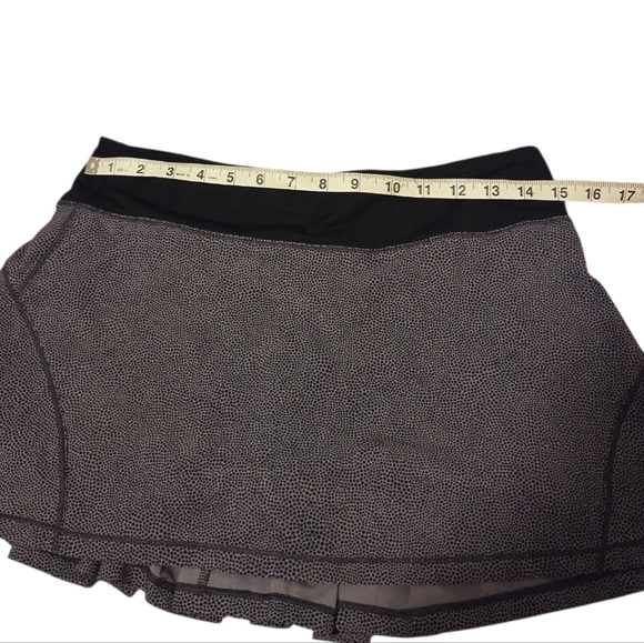 Lululemon Circuit Breaker Skirt II W88128 Women's Sport Skort Size 6 Gray Black - Picture 6 of 13